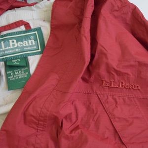 L.L. Bean red men’s windbreaker